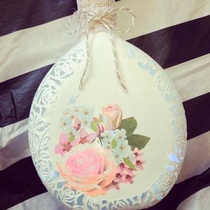 Home decor handmade bottle art.